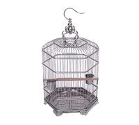Birdcage， Stainless Steel Birdcages Large Metal Hexagonal Cage Indoor Outdoor House Vintage