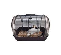 Birdcage Stainless Steel Portable Bird Cage Lightweight Bird Carrier Transparent Metal Travel Cage for Xuanfeng Canary Love Bird Breeding Cage Bird Cages For Parakeets(B)