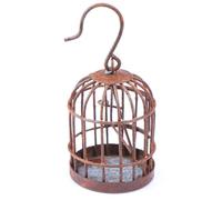 Birdcage Statue Model Metal Wire Birdcage Bedroom Room Yard Decorations Realistic Educational Toy Display Model Outdoor Patio Ornament