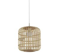 Birdcage Style Bamboo Rattan Easy Fit Pendant Shade Natural