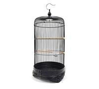 Birdcage Vintage Round Metal Bird Cage Parrot Cage Peony Tiger Skin Ornamental Cage Suitable for Parakeet Canary Lovebirds Parrot Bird Cage