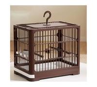 BirdCages Bird Cage Parrot Home Large Breeding Special Portable Take-out Viewing(Bruin)