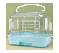 BirdCages Bird Cage Parrot Outdoor Horizontal Silk Travel Special Small Portable(Blue)