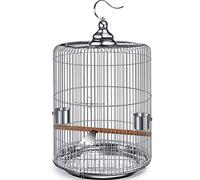 Birdcages,Decorative bird cages Large Parrot Cage,parrot Cages For Medium Birds,Stainless Steel Bird Cage, Large Travel Parrot Cage, Pigeon Pearl Bird Thrush Bird Cage, 5 Sizes (Color : Silv
