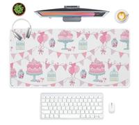Birdcages Desk Mat Big Mouse Mat with Non-Slip Rubber Base Smooth Face Large Mouse Pad 90X40 cm Large Mousemat Desk Decor Accessories Gifts for Tech Lovers XXL Mousepad for School Home Office Gaming