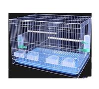 Birdcages High Capacity Bird Carriers Double-Door Metal Bird Cage with Rolling Stand Large Square Bird House Carrier for Yard,