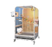 Birdcages Luxury Parrot Villa Spacious Large Bird Cage Home for Happy Birds Perfect Parakeet Nesting House