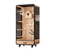 Birdcages Luxury Parrot Villa Spacious Large Bird Cage Home for Happy Birds Perfect Parakeet Nesting House