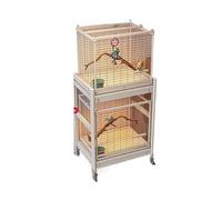 Birdcages Luxury Parrot Villa Spacious Large Bird Cage Home for Happy Birds Perfect Parakeet Nesting House