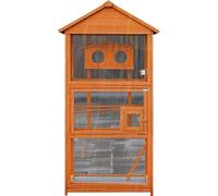 BirdCages Outdoor Bird Cage Large Wooden Rainproof Villa Open Breathable Pigeon Thrush Parrot