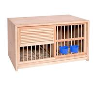 BirdCages Pigeon Cage Carrier Pairing Nest Box Equipment Breeding Wooden Bird(Medium)
