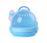 Birdcages,portable bird cage Bird Carrier Cage Tiger Skin Peony Parrot Outdoor Breathable And Bright Ventilation Small Carry Cage Transparent Suitcase birdcages (Color : Blue)