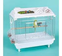 Birdcages, Small Bird Cage, Acrylic Transparent, suitable for Cockatiels, Crested Parrots, Parakeets, Macaws, Finches(47 * 30 * 48cm/18.5 * 11.8 * 18.8in)