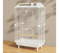 Birdcages, Small Bird Cage, Acrylic Transparent, suitable for Cockatiels, Crested Parrots, Parakeets, Macaws, Finches(47 * 30 * 77cm/18.5 * 11.8 * 30in)