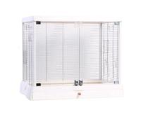 BirdCages Stainless Steel Parrot Cage Home Large Splashproof Eco Expandable Beautiful and Easy to Clean
