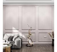 Birdeco Wall molding kit Set pre-Cut, Ready to Assemble, Glue Installed | 3 Top 3 Bottom Frames