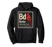 Birder Element Bd Atomic Mass 4am Reacts With Coffee Pullover Hoodie