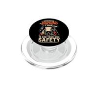 Birder Gift Remember My Birding Time Is For Your Own Safety PopSockets PopGrip for MagSafe