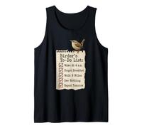 Birder's to-Do List Wake At 4 A.M. Forget Breakfast Tank Top