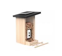 Birdfy Bird Feeder with AI Camera and IP66 Waterproof Solar Panel, Brown / Beige