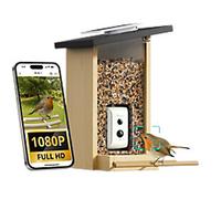 Birdfy Ebony Lite Smart AI Bird Feeder & Bird Watch Camera Solar Powered