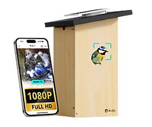 Birdfy Ebony Lite Smart AI Bird Feeder & Bird Watch Camera Solar Powered