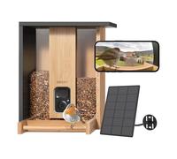 Birdfy Smart Bamboo Bird Feeder with Camera & Solar Panel