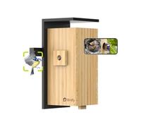 Birdfy Smart Bird Box with Camera 2025 New Version, 1080P Dual-Cam, Remote Control AI & Solar Powered, Bird Houses for Garden, Wireless Outdoor Watch Robin Nesting Story in Realtime (Bamboo)