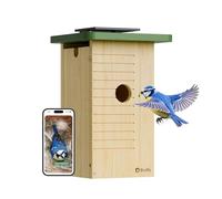 Birdfy Smart Bird House with Camera Solar Powered, 1080HD Live Video & Night Vision for 24/7 Nesting Recording, Auto Detect & Notify, Ideal Nature Gift for Bird Lovers, AI Identify Lifetime Free