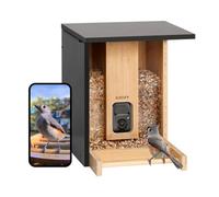 Birdfy Smart Camera Solar Roof Bamboo