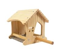 Birdhouse Cage Wooden Nesting Box Shelter for Breeding Birds Natural Nesting Box for 18.5 x 16 x 16.8 cm Canary Budgie Small Parrot Aviary Indoor and Outdoor