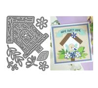 Birdhouse Flowers Leaves Metal Die Cuts for Card Making | Cutting Dies Kit for Paper Scrapbooking Supplie DIY Stencils for Album Photo Frame Party Wedding Festivals Emboss Decoration