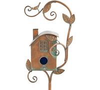 Birdhouse Garden Stakes Bird Houses, For Courtyard Backyard Patio Outdoor Decoration,For Outside, Birdhouse Garden Stakes, Metal Bird House Stand With Pole For Hummingbirds