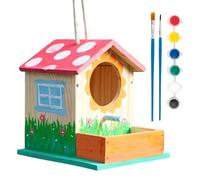 Birdhouse Kits for Kids Wooden Natural Paint Crafts