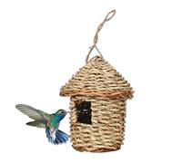 Birdhouse Outdoor Hummingbird House Hand Woven Bird Straw Hatch Hatching House, Garden, Balcony, Porch, Tree Trunk, Outdoor Birds Breeding Cave Outdoor Hummingbird House | Hand Woven Straw Hut
