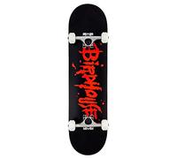 Birdhouse Stage 1 Blood Logo Factory Complete Skateboard Black 8"