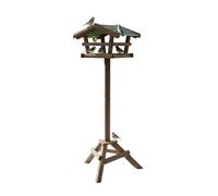 Birdhouse with stand Wooden Bird Villa Sturdy Natural Bird Feeder with Stand