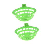 Birdhouses- 2pcs Plastic Parakeet Nest Bird House Portable Bird Accessory for Parrots Scratch-resistant Comfortable