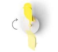 Birdie Design Indoor CO2 Monitor - Air Quality Meter for Home & Office - Promotes Mental & Physical Health - Modern Interior Decor - Reducing Health Risks with Clean Air (Yellow)