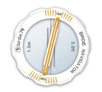 Birdie Navigator Golf Putting Alignment Tool - Specialized for 5ft Short Putts - Precision Ball Marker with Green Reader & Putting Mirror - Measure Aim in Cup Units - Magnetic Hat Clip Included(white)