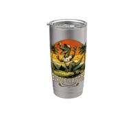 Birdie Raptor Golfing Dinosaur Retro Design Stainless Steel Insulated Tumbler