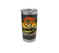 Birdie Raptor Golfing Dinosaur Retro Design Stainless Steel Insulated Tumbler