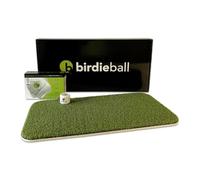 BirdieBall Turf Set - PGA Award-Winning Limited Flight Practice 12 Golf Balls & Hitting Turf | Real Golf Ball Feel, Reverse Spin, 40-Yard Flight for Backyard & Indoor Training