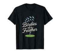 Birdies of a Feather Golf Graphic Design T-Shirt
