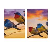 Birdies on Wire Passport Holder for Travel Leather Passport Covers Minimalist Passport Wallet Cover Case Cute Passport Book Holder Credit Card Holder for Women Men