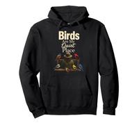 Birding Birds Are My Quiet Place Pullover Hoodie