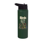 Birding Birds are My Quiet Place Stainless Steel Insulated Water Bottle