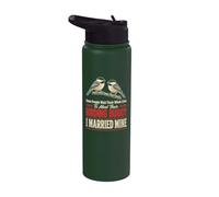 Birding Buddy Wait Their Whole Lives I Married Mine Stainless Steel Insulated Water Bottle