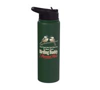 Birding Buddy Wait Their Whole Lives I Married Mine Stainless Steel Insulated Water Bottle