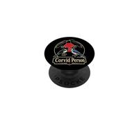 Birding Corvid Person Crow Raven Magpie Gift PopSockets Adhesive PopGrip